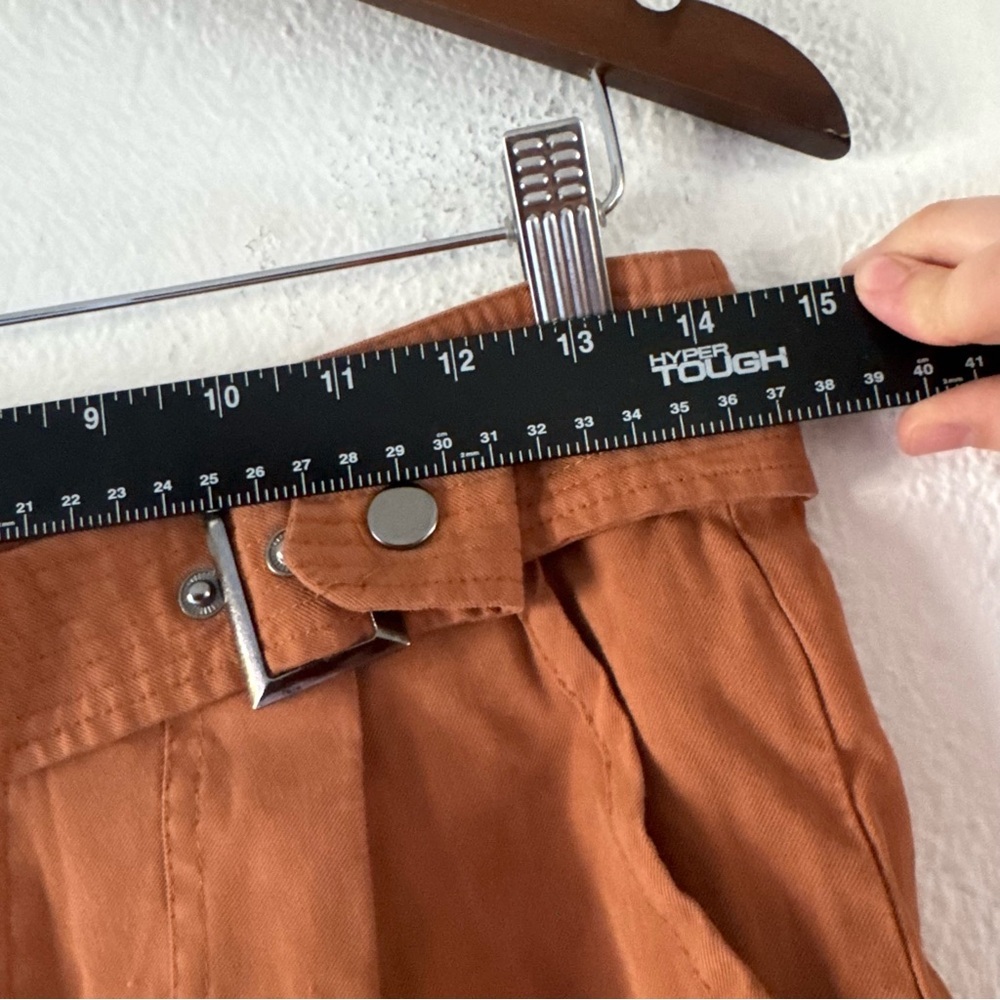 Boho Safari Forever 21 High Waisted Belted Shorts Cargo Utility Large Gorpcore - Picture 12 of 16